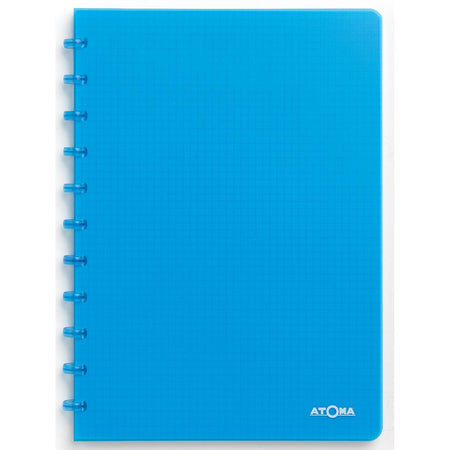 Atoma - Carnet A4 diamant 5x5mm 144 pages 90gr PP transparent assorti