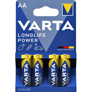 Varta -  Batterij longlife power 4x aa | 20 stuks