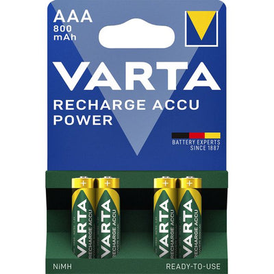 Varta - Batterie rechargeable 4xAAA 800mAh prête à l'emploi