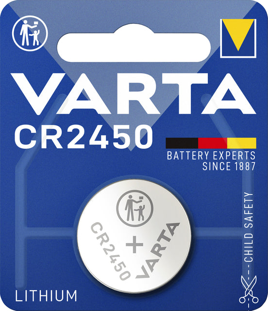 Varta - Pile bouton CR2450 lithium blister de 1 pièce