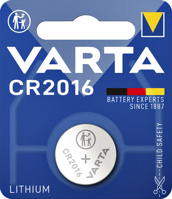 Varta - Pile bouton CR2016 au lithium blister de 1 pièce