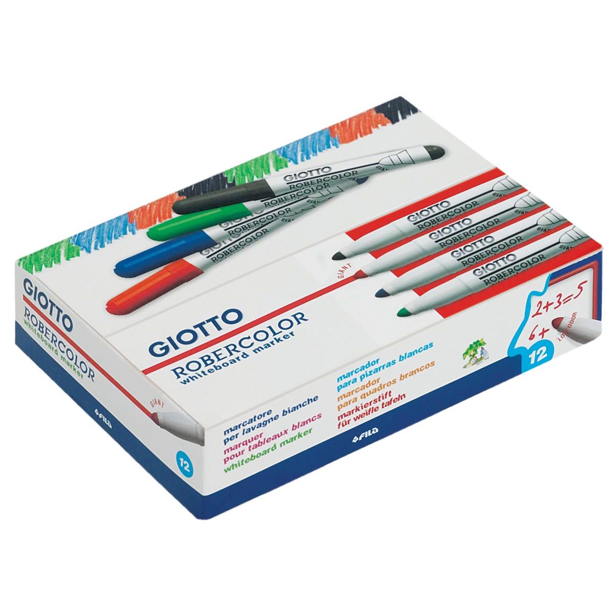 Giotto - Marqueur pour tableau blanc Robercolor maxi, pointe ronde, bleu