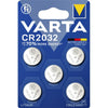 Varta - Pile bouton CR2032 lithium blister de 5 pièces
