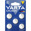 Varta - Pile bouton CR2025 lithium blister de 5 pièces