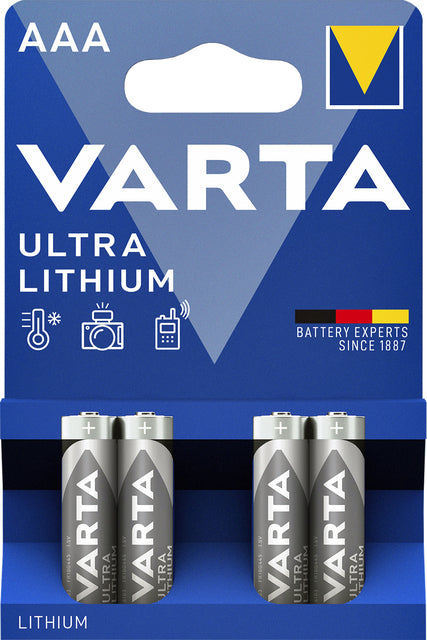 Varta - Batterie Ultra lithium 4x AAA
