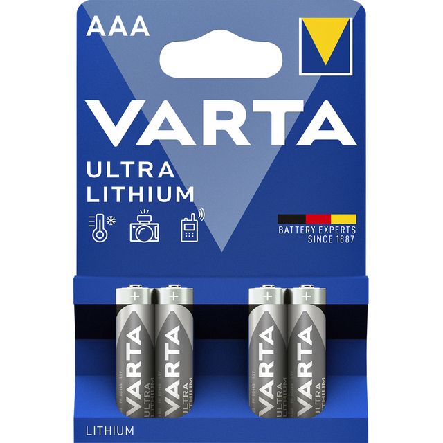 Varta -  Batterij ultra lithium 4x aaa