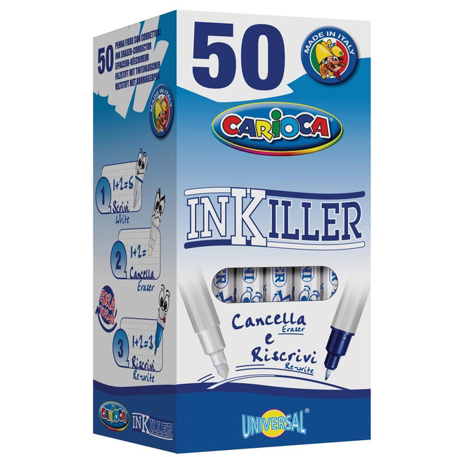 Carioca - gomme à encre Inkiller, avec deux pointes