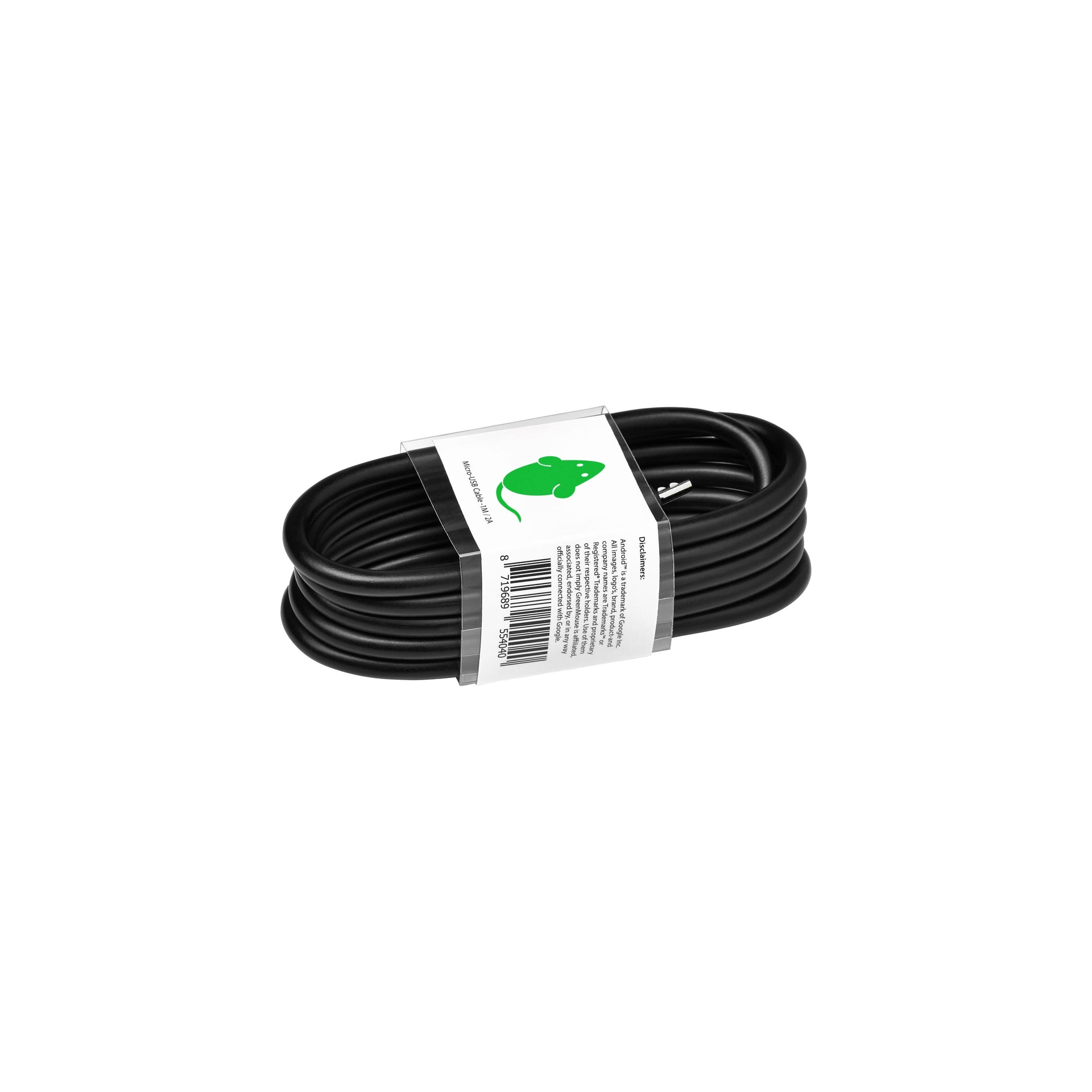 Greenmouse - Câble USB Micro-A 2.0 1 mètre noir