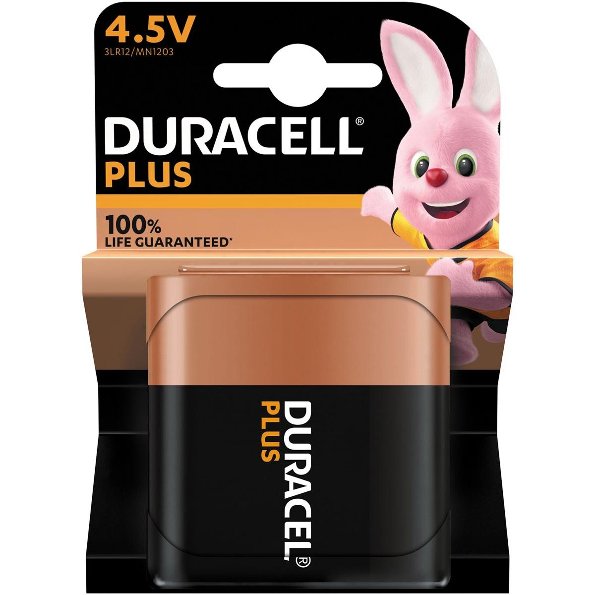 Duracell -  batterij Plus 100% 4,5V, op blister