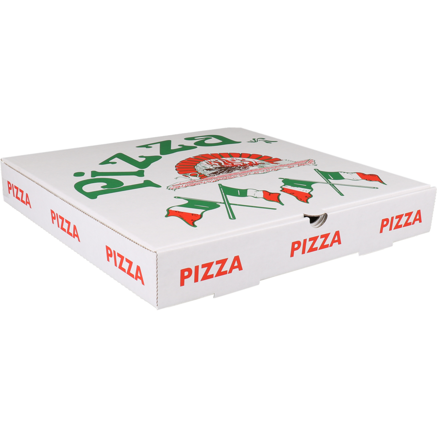 Klika - Pizzadoos | golfkarton | 32x32x3cm | americano | wit | 150 stuks