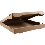 Klika - Pizza Box | Golfkarton | 33x33x4cm | Americano | Braun | 100 Stück