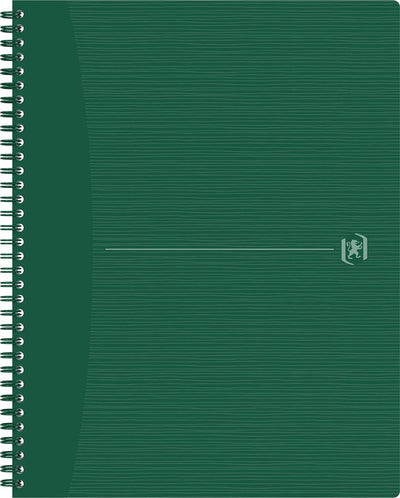 Oxford - Bloc spirale Origin A4+ ligne 140 pages 80gr vert
