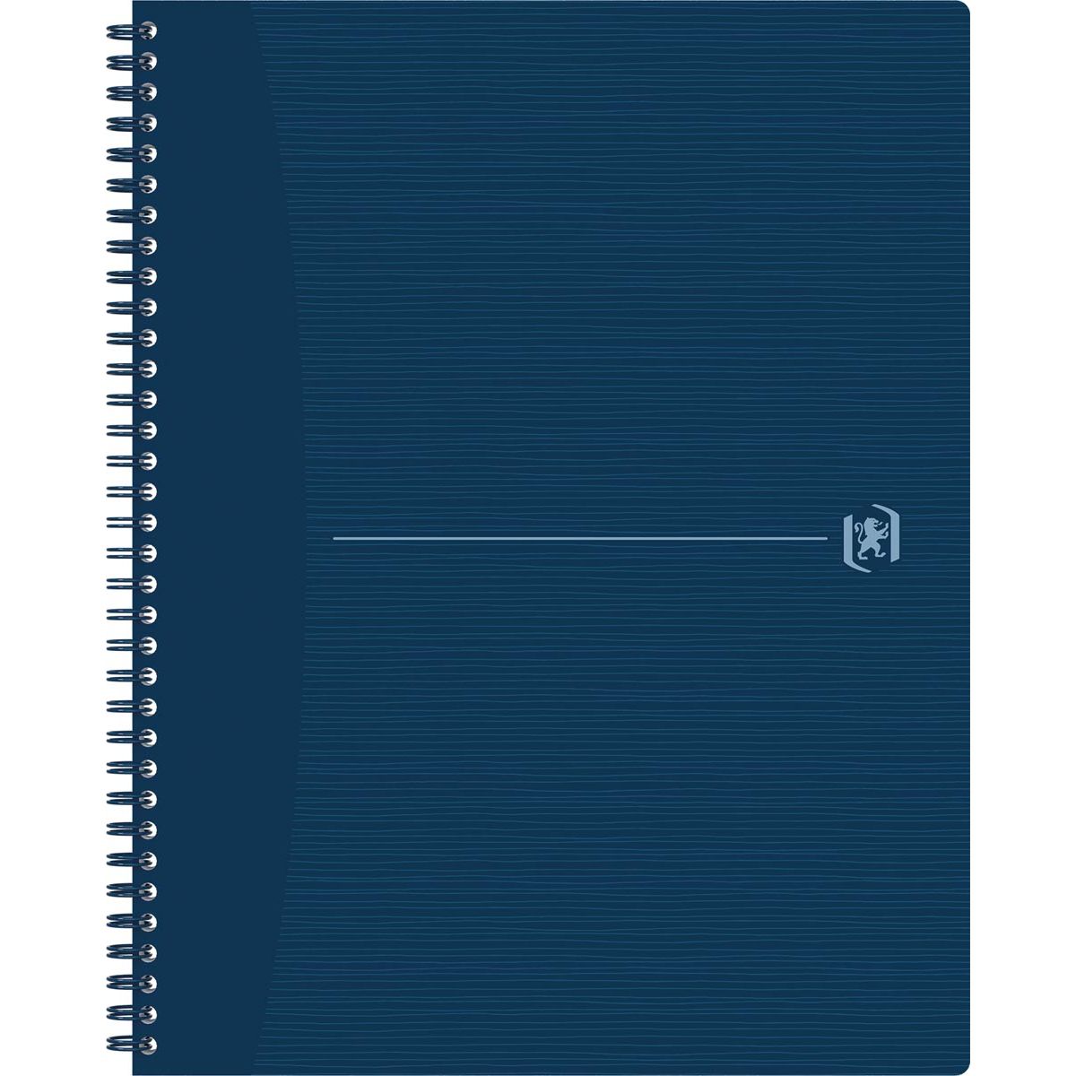 Oxford - Cahier à spirale Origin, format A4+, 140 pages, quadrillé 5 mm, bleu