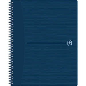 Oxford - Cahier à spirale Origin, format A4+, 140 pages, quadrillé 5 mm, bleu