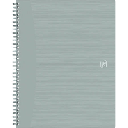 Oxford - Origin Spiralnotizbuch, ft A4+, 140 Seiten, kariert 5 mm, grau