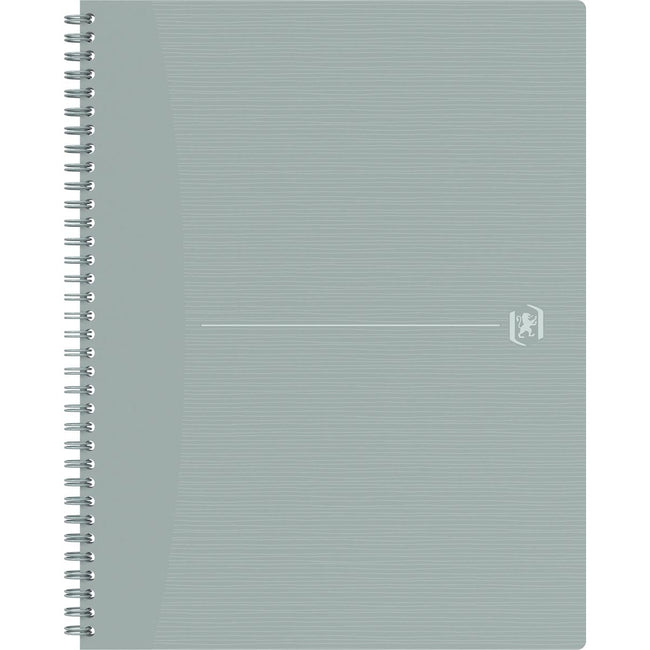 Oxford - Origin Spiralnotizbuch, ft A4+, 140 Seiten, kariert 5 mm, grau