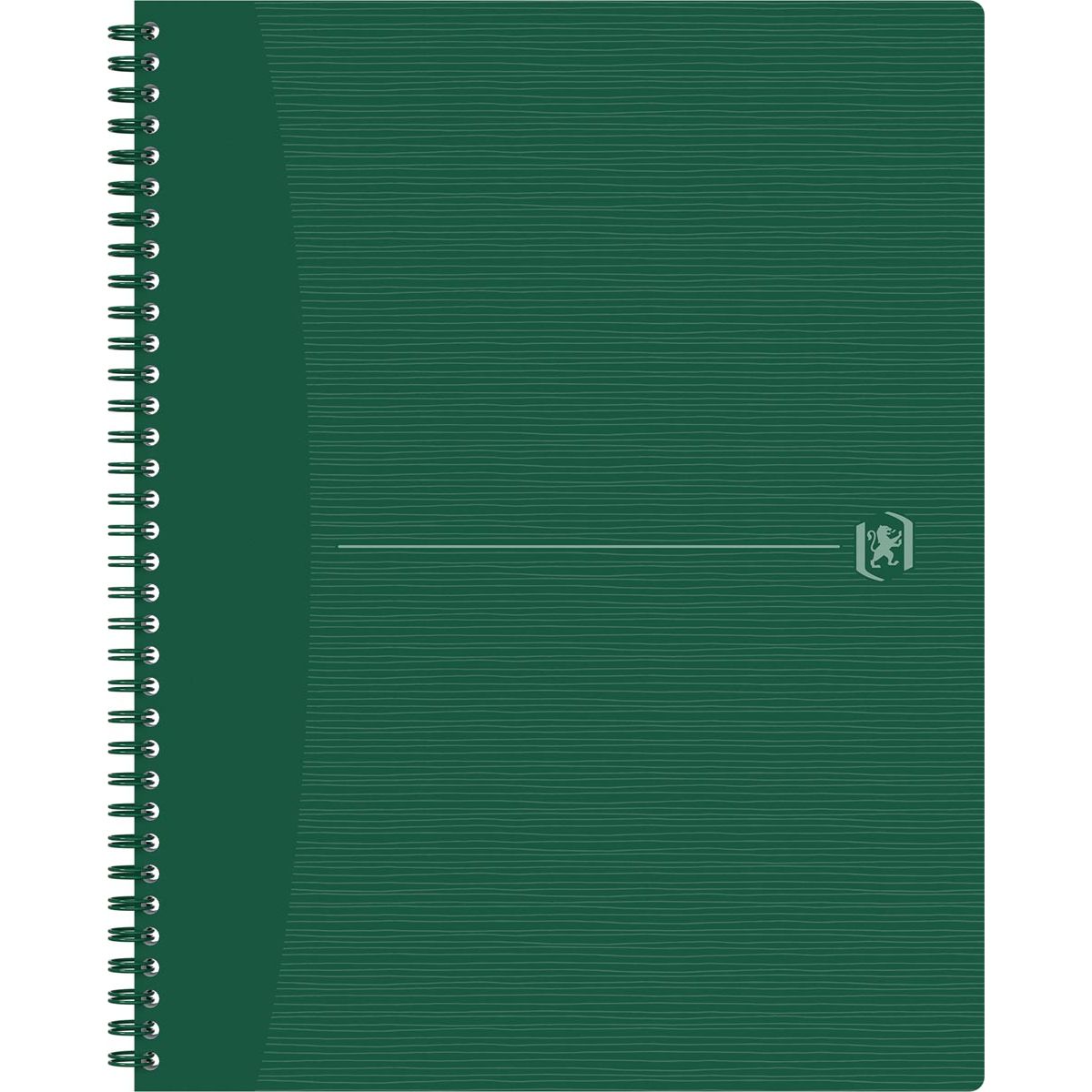 Oxford -  Origin spiraalschrift, ft A4+, 140 bladzijden, geruit 5 mm, groen