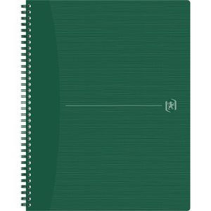 Oxford -  Origin spiraalschrift, ft A4+, 140 bladzijden, geruit 5 mm, groen