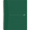 Oxford - Cahier à spirale Origin, format A4+, 140 pages, quadrillé 5 mm, vert