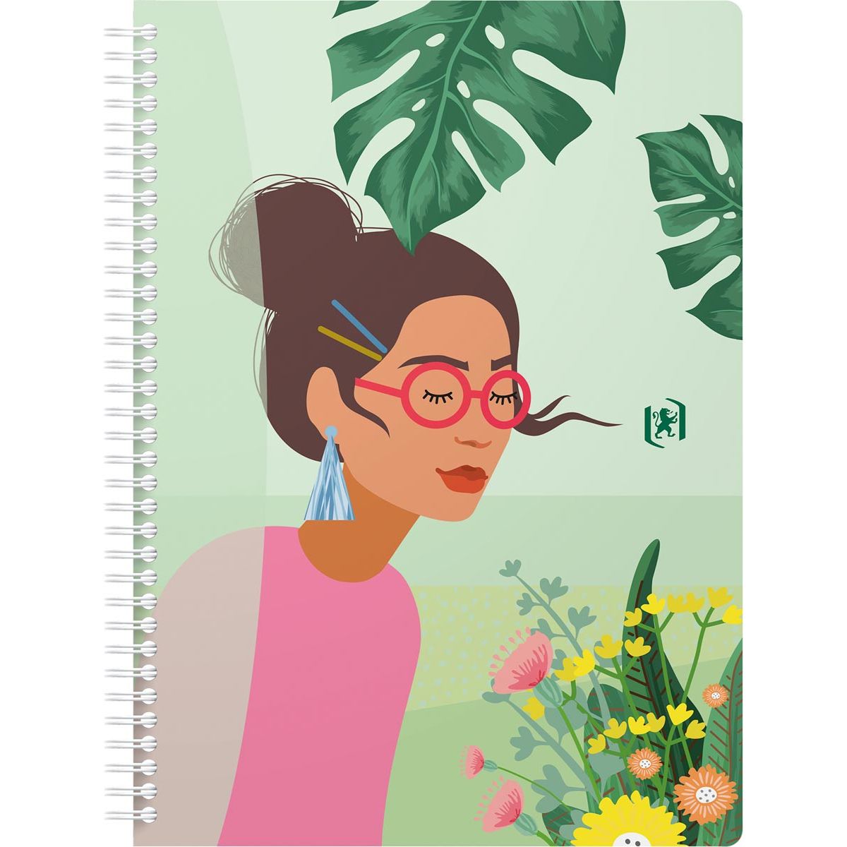 Oxford -  Horizons spiraalschrift, ft B5, 120 bladzijden, geruit 5 mm, geassorteerde kleuren