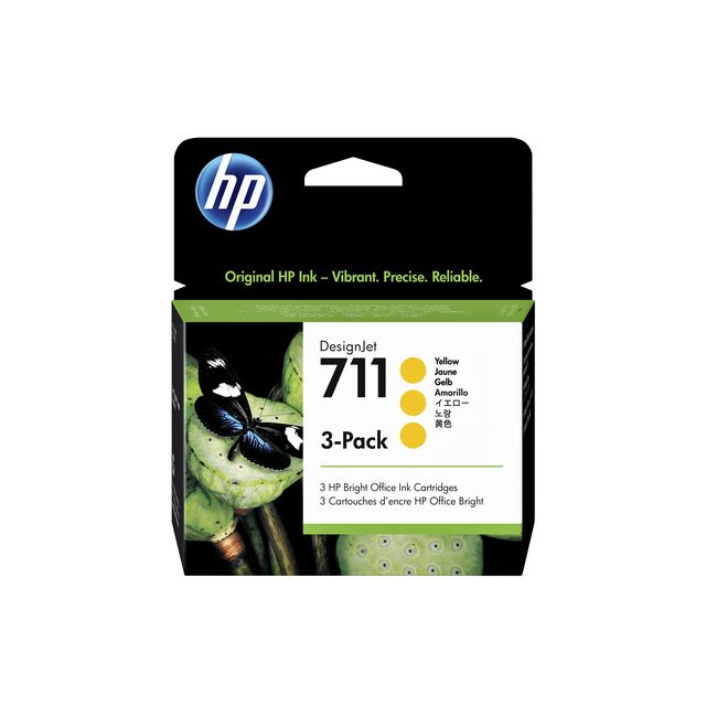 HP - Cartouche d'encre cz136a 711 jaune