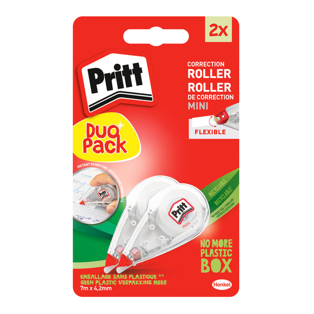 Pritt - Correction Mini Flex 4,2mmx7m Blister mit 2 Stück