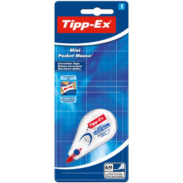 Tipp-ex - Mini souris de poche correctrice 5mm | 10 pièces