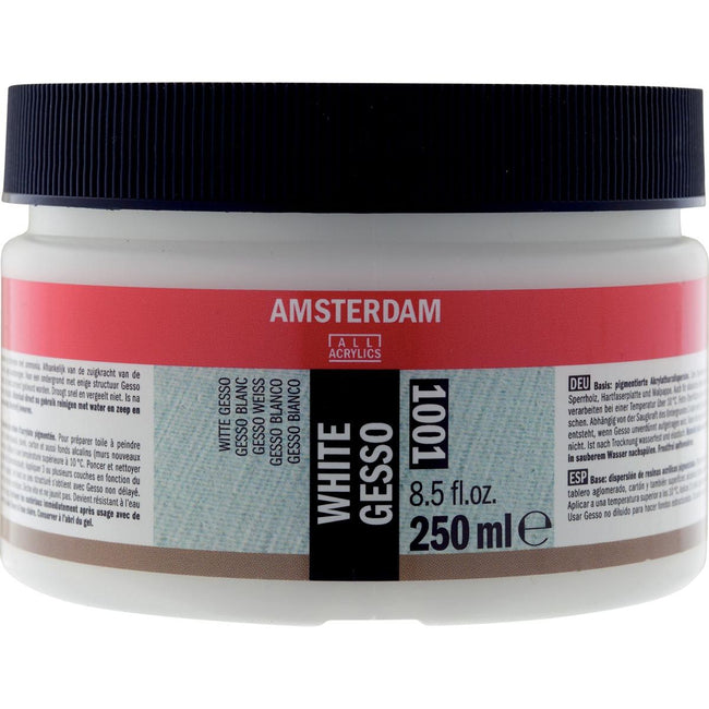 Amsterdam – weißes Gesso, 250-ml-Flasche