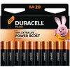 Duracell - pile Plus 100% AA, blister de 20 pièces