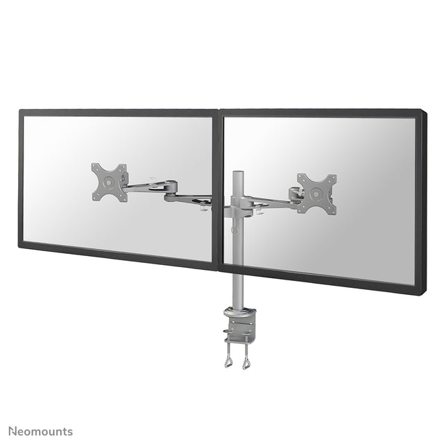 Neomounts - Bras pour moniteur D935D 2x10-27 avec pince gris argent