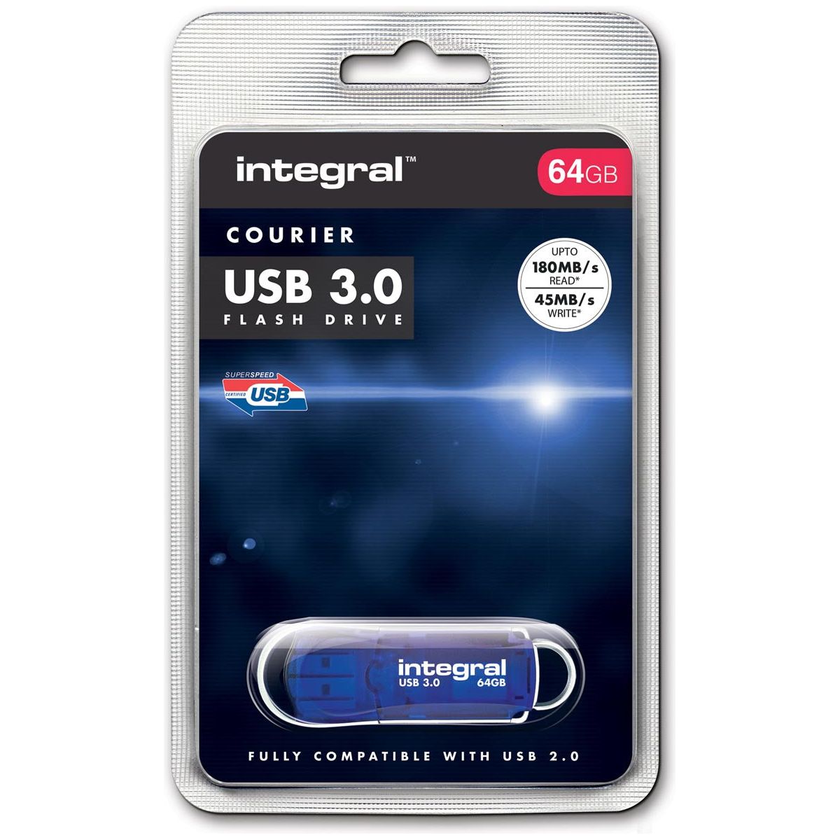 Integral - COURIER USB stick 3.0, 64 GB