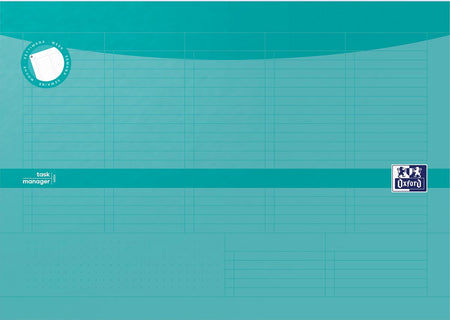 Oxford -  Essentials taskmanager weekplanner, 120 bladzijden, ft A4, aqua