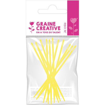 Graine Créative -   plastic naalden, 75 mm, diameter 1,8 mm, 12 stuks