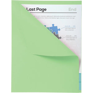 Exacompta - Classeur Forever avec bord apparent, format A4, paquet de 100, vert