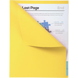 Exacompta - Classeur Forever avec bord apparent, format A4, paquet de 100, jaune
