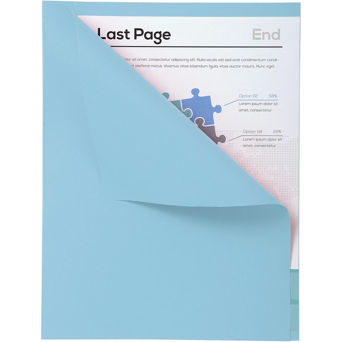 Exacompta - classeur Forever avec bord visible, format A4, paquet de 100, bleu