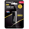 Integral - USB-Stick 3.0, 64 GB, schwarz