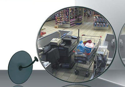 Klika - Miroir de surveillance plat diamètre 60cm PMMA 2 pièces