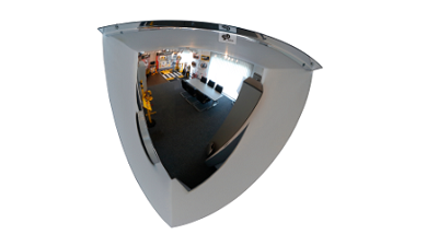 Klika - Miroir de surveillance 1/4 demi-sphère 80 cm 2 pièces