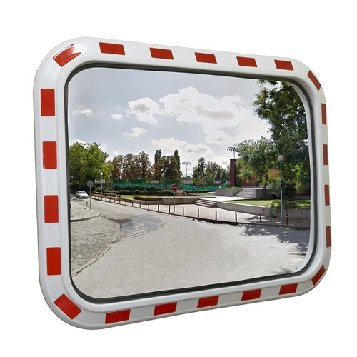 Klika -  Verkeersspiegel 60x80cm rand rood/wit