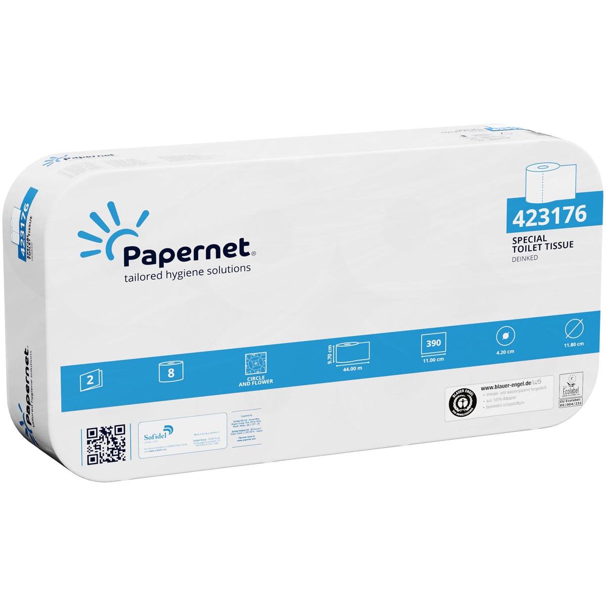 Papernet -   toiletpapier Special, 2-laags, 400 vellen, pak van 8 rollen