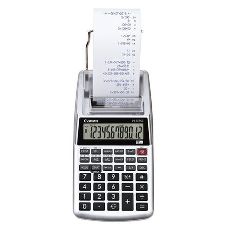 Canon -  P1-DTSC II EMEA HWB calculator Desktop Rekenmachine met printer Grijs