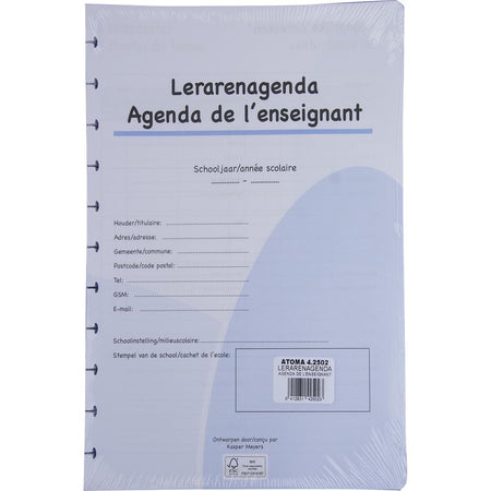 Atoma - remplissage pour agenda de professeur, A4