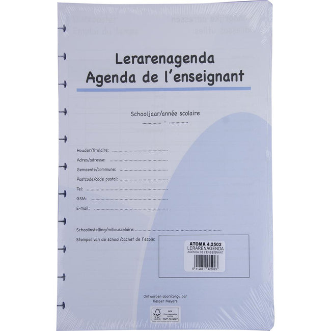 Atoma - remplissage pour agenda de professeur, A4