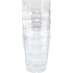 DEPA - Glas Brasserieglas Wiederverwendbar | PETG | 220 ml | Transparent 120 Stücke