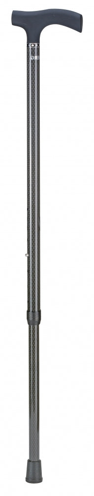 Able2 -  Wandelstok  carbon soft recht zwart