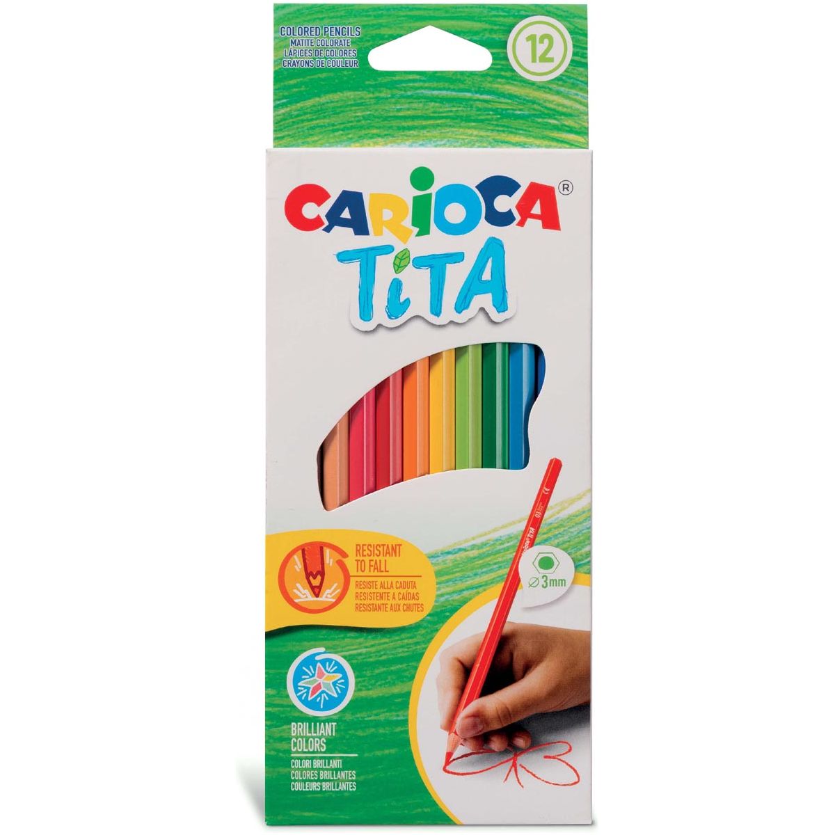 Cararioca - Tita au crayon de couleur, 12 pièces dans une pochette en carton