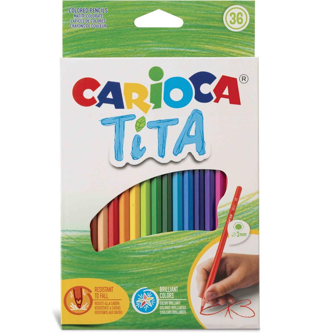 Carioca - crayon de couleur Tita, 36 pièces dans un étui en carton