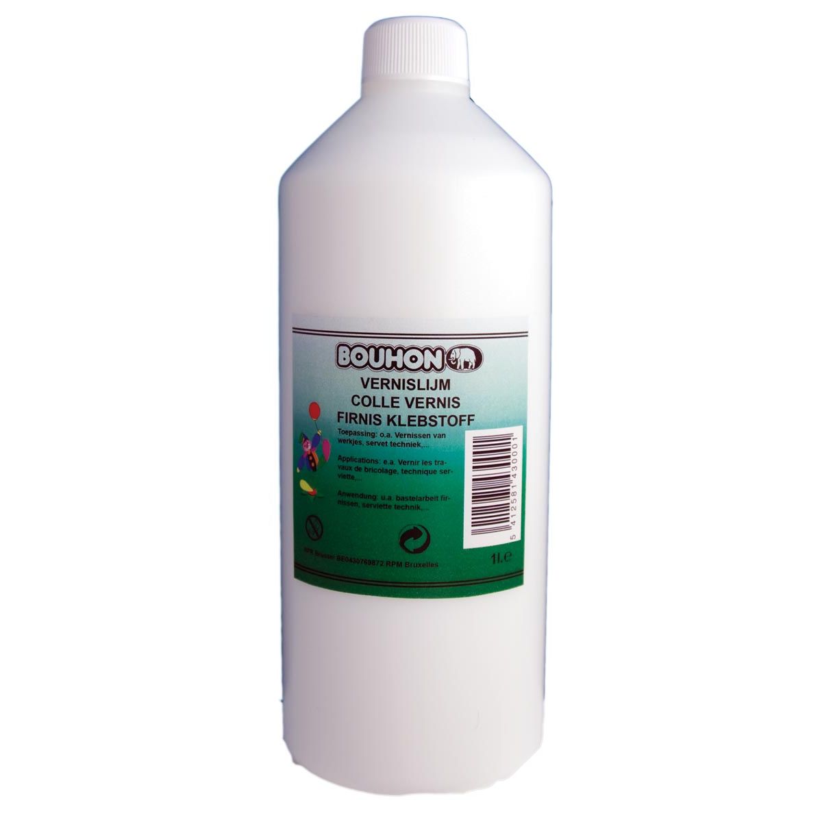 Bouhon -   vernislijm flacon van 1 l