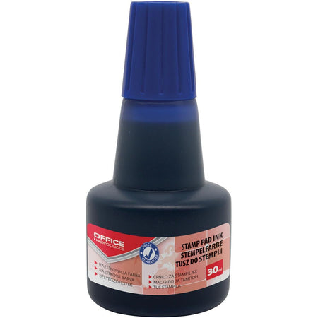 OFFICE products -   stempelinkt, zonder olie, 30 ml, blauw